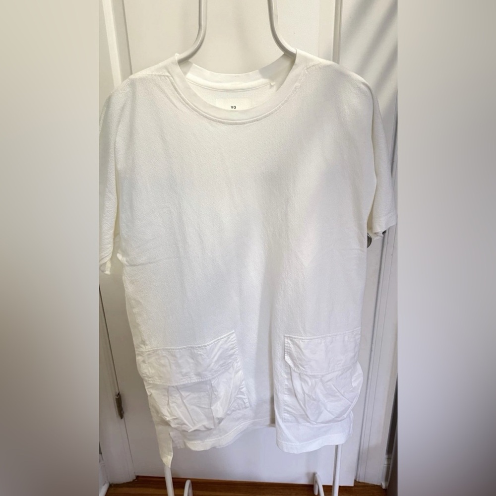 Adidas Y-3 Crepe Jersey Short Sleeve Pocket T-Shirt Size 2XS Unisex